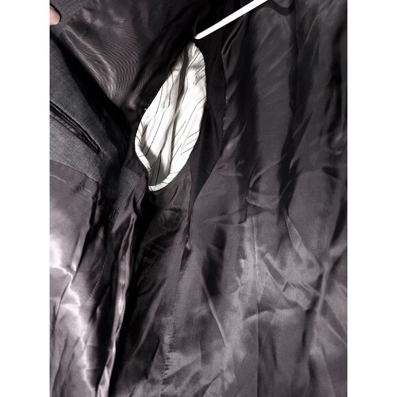 Lauren Ralph Lauren Men's Black/Dk Gray Suit Jacket Size 42 Regular Two-Button - Picture 13 of 16